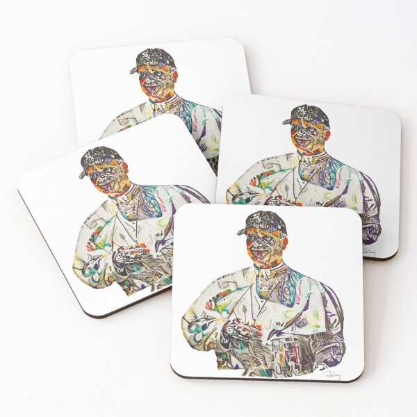 Item preview, Safe – Watercolor Portrait of Pope Leo XIV in White Sox Hat by Rick Long designed and sold by RickLongArt.