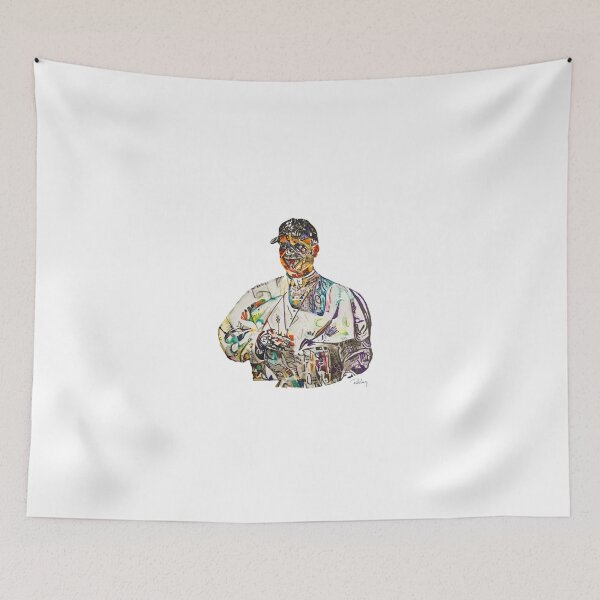 Item preview, Safe – Watercolor Portrait of Pope Leo XIV in White Sox Hat by Rick Long designed and sold by RickLongArt.
