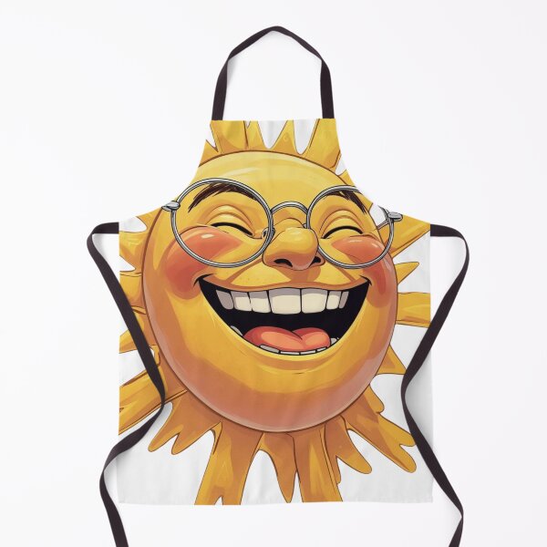 Item preview, Laughing sun wearing glasses designed and sold by startwell.