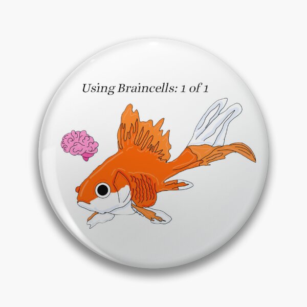 Item preview, Single Braincell Mode Goldfish designed and sold by gooby-designs.