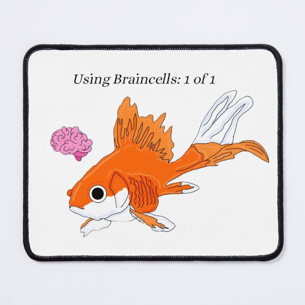Item preview, Single Braincell Mode Goldfish designed and sold by gooby-designs.