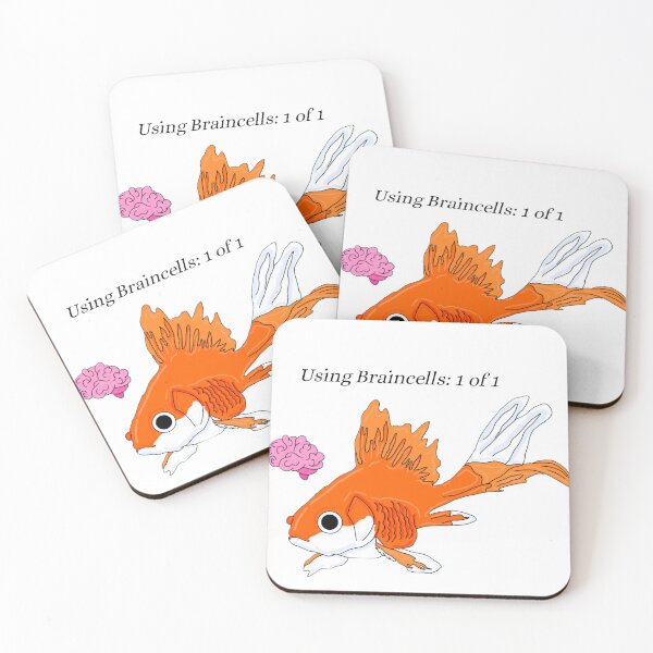 Item preview, Single Braincell Mode Goldfish designed and sold by gooby-designs.