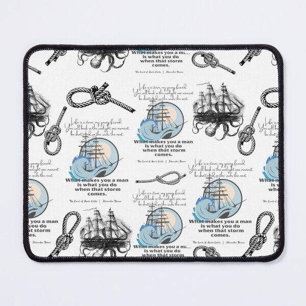 Item preview, Life is a Storm Dumas Quote Kraken Attacking Pattern designed and sold by missdebi27.