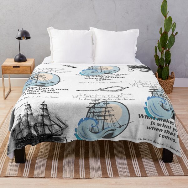 Item preview, Life is a Storm Dumas Quote Kraken Attacking Pattern designed and sold by missdebi27.