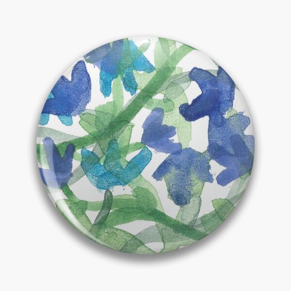 Item preview, Tangle of Blue Blossoms 1 - Abstract Floral Watercolor designed and sold by GenAumonier.