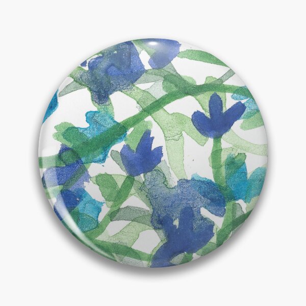 Item preview, Tangle of Blue Blossoms 2 - Abstract Floral Watercolor designed and sold by GenAumonier.