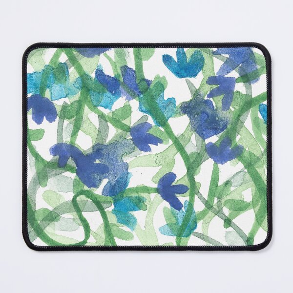 Item preview, Tangle of Blue Blossoms 2 - Abstract Floral Watercolor designed and sold by GenAumonier.