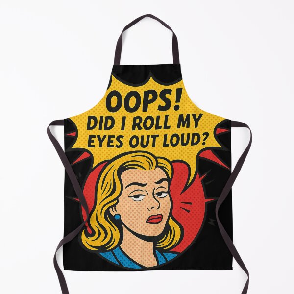 Item preview, Oops! Did I Roll My Eyes Out Loud? | Funny Pop Art Comic designed and sold by PixelMotive.