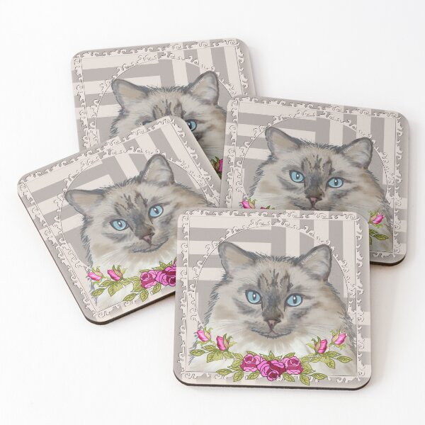Item preview, Roses Ragdoll Cat  designed and sold by artmuvz.