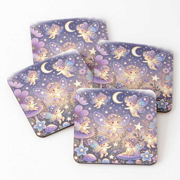 Item preview, Moonbeam Blossom Fairies designed and sold by Dream Bloom Gallery.