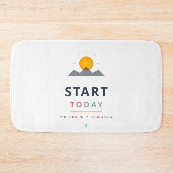 Item preview, Start Today Motivational Quote - Sunrise Inspirational Design designed and sold by Pickmash.