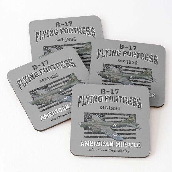 Item preview, B-17 Flying Fortress "American Muscle" WWII Bomber Airplane Vintage designed and sold by RealPilotDesign.