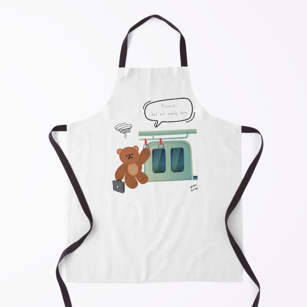 Item preview, Present, But Not Really Here – Mono Bear Subway Mood ( White /Transparent ) designed and sold by mintmono-studio.