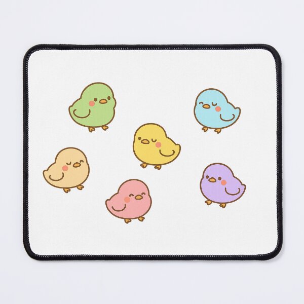 Item preview, 6 cute little chubby colourful birds! designed and sold by TacoBearDesigns.