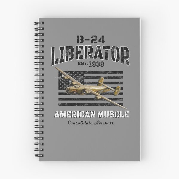 Artikelvorschau, B-24 Liberator "American Muscle" Bomberflugzeug aus dem Zweiten Weltkrieg, Vintage entworfen und verkauft von RealPilotDesign.