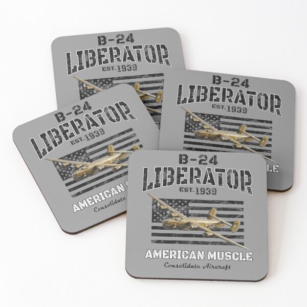 Item preview, B-24 Liberator "American Muscle" WWII Bomber Airplane Vintage designed and sold by RealPilotDesign.