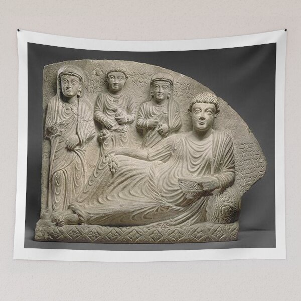 Item preview, Stone statue of a family from Palmyra designed and sold by  Bride of the desert.