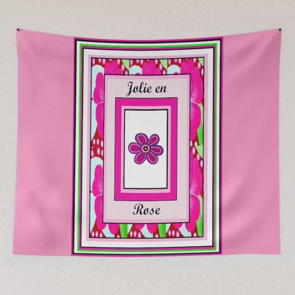 Item preview, Jolie En Rose Pink Fleur Rose French Flowers designed and sold by kel72.