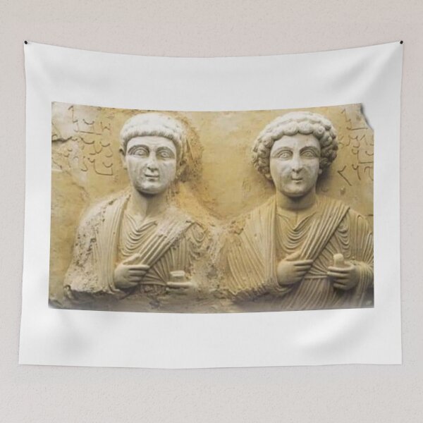 Item preview, Stone statue of a family from Palmyra designed and sold by  Bride of the desert.