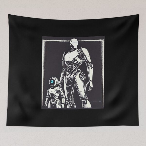 Item preview, tesla bot designed and sold by TEEJAMBOREE.