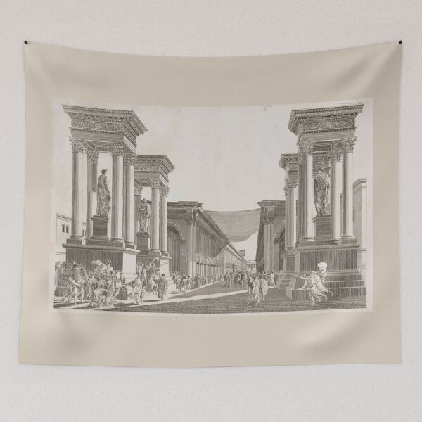 Item preview, The ancient city of Palmyra in drawing designed and sold by  Bride of the desert.