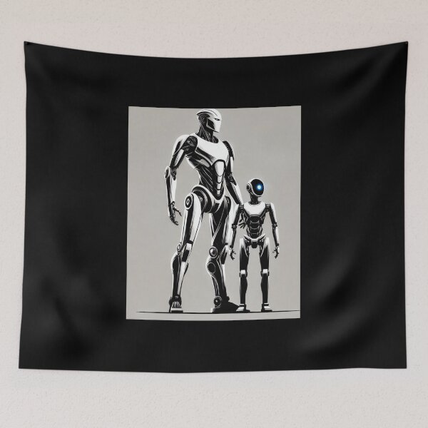 Item preview, tesla bot designed and sold by TEEJAMBOREE.