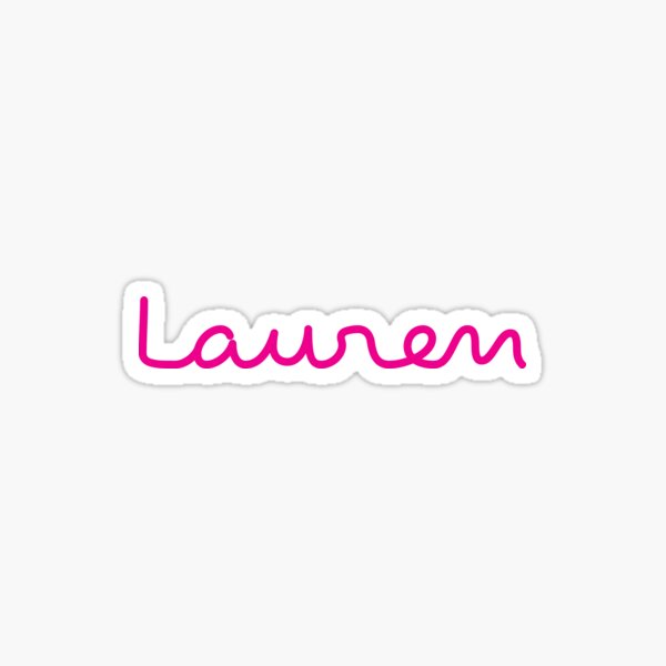 Artikel-Vorschau von Lauren Love Island Name, designt und verkauft von yuliiyadesigns.