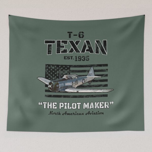 Item preview, T-6 Texan "The Pilotmaker"  WWII Trainer Aircraft Vintage designed and sold by RealPilotDesign.