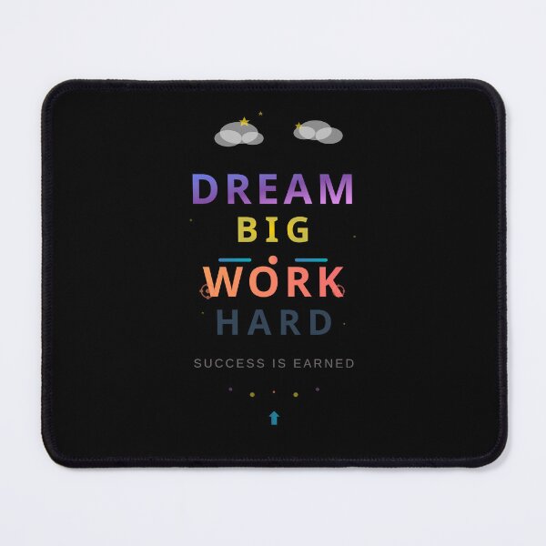 Item preview, Dream Big Work Hard - Success Motivation Inspirational Design designed and sold by Pickmash.
