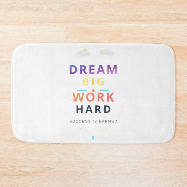 Item preview, Dream Big Work Hard - Success Motivation Inspirational Design designed and sold by Pickmash.