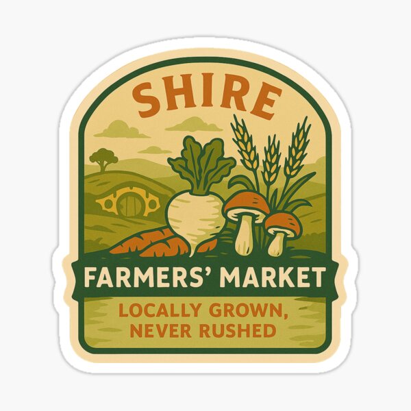 Item preview, The Shire Farmers Market | The Middle of the Earth Barley and Radish designed and sold by Envision Designs.