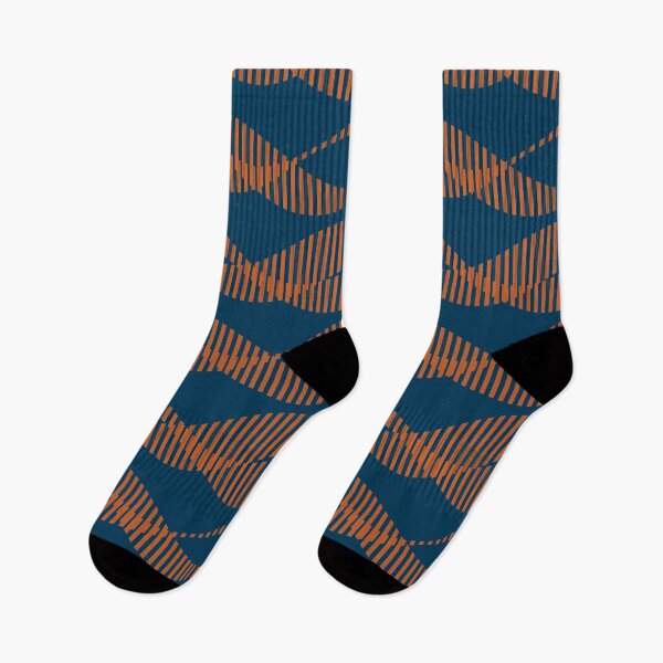 Item preview, Waves Orange on Blue Background designed and sold by FAROSSTUDIO.