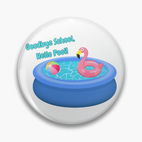 Item preview, Goodbye school, hello pool! designed and sold by StuffWeMade.