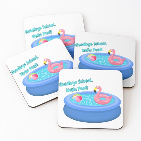 Item preview, Goodbye school, hello pool! designed and sold by StuffWeMade.