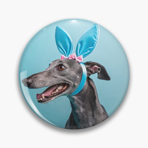 Item preview, Copy of Cute greyhound wearing bunny ears designed and sold by elkuni.