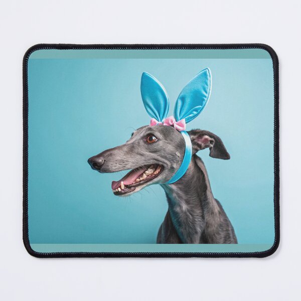 Item preview, Copy of Cute greyhound wearing bunny ears designed and sold by elkuni.