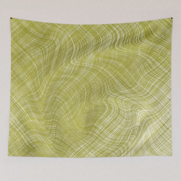 Item preview, Liquid Fabric Olive Green and White designed and sold by FAROSSTUDIO.