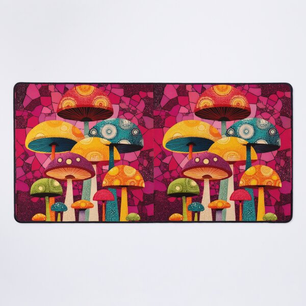 Item preview, Groovy Trippy Colorful Psychedelic Mushrooms designed and sold by scooterbaby.