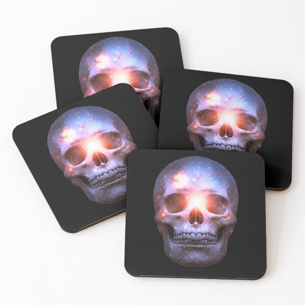 Item preview, Cosmic skull with galaxies designed and sold by TheSkullRoom.