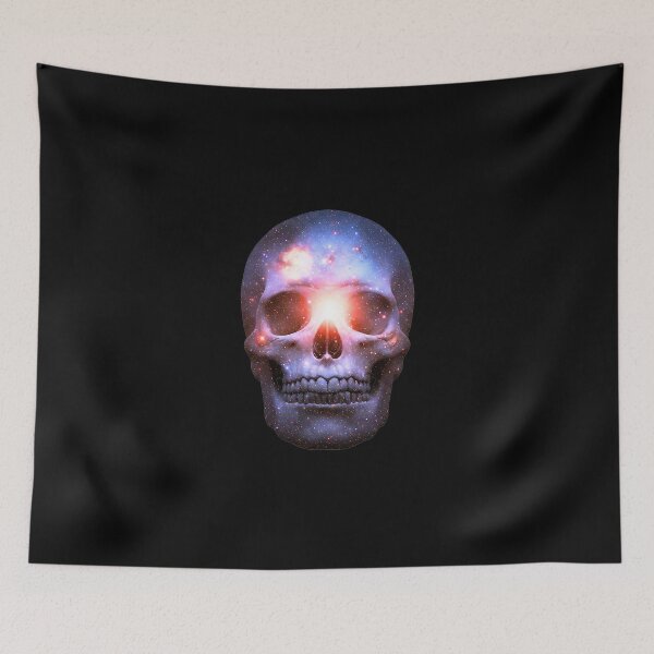 Item preview, Cosmic skull with galaxies designed and sold by TheSkullRoom.