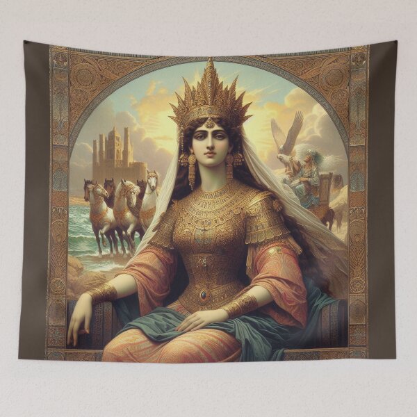 Item preview, An painting depicting Queen Zenobia, Queen of the East designed and sold by  Bride of the desert.