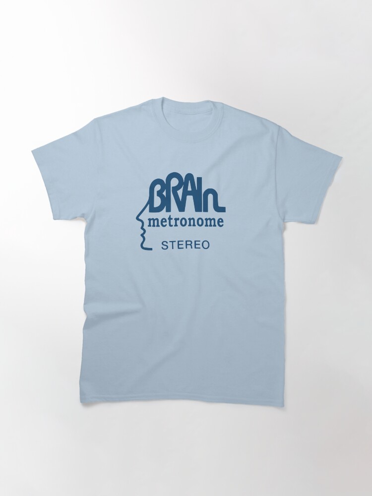 Thumbnail 3 of 7, Classic T-Shirt, Brain Records Krautrock blue designed and sold by mdmarkovic.