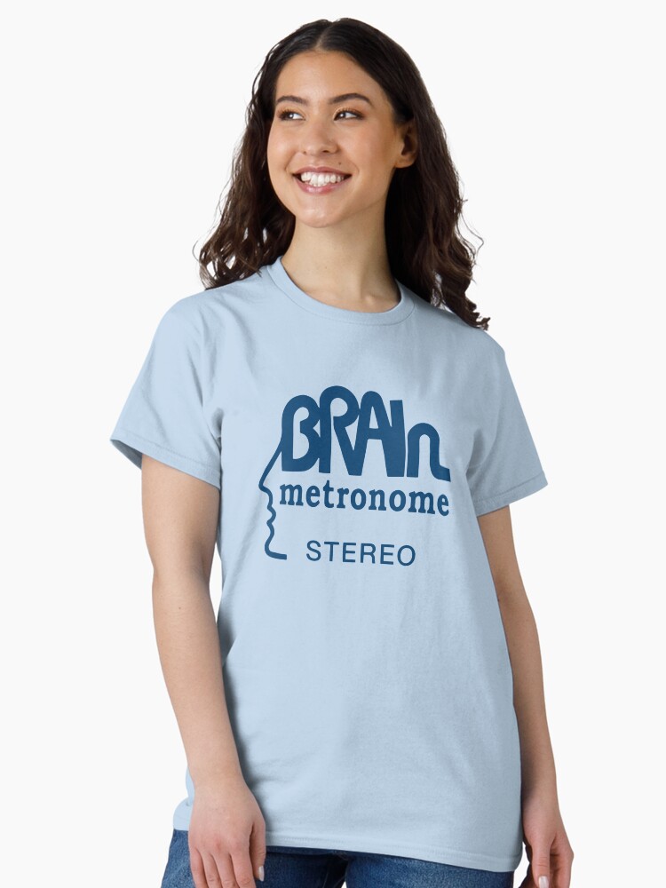 Thumbnail 1 of 7, Classic T-Shirt, Brain Records Krautrock blue designed and sold by mdmarkovic.