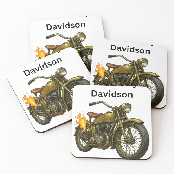 Item preview, 1915 Harley-Davidson 11F Cartoon Realism | Vintage Motorcycle with Classic Muscle and Style designed and sold by MuscleCarTs.