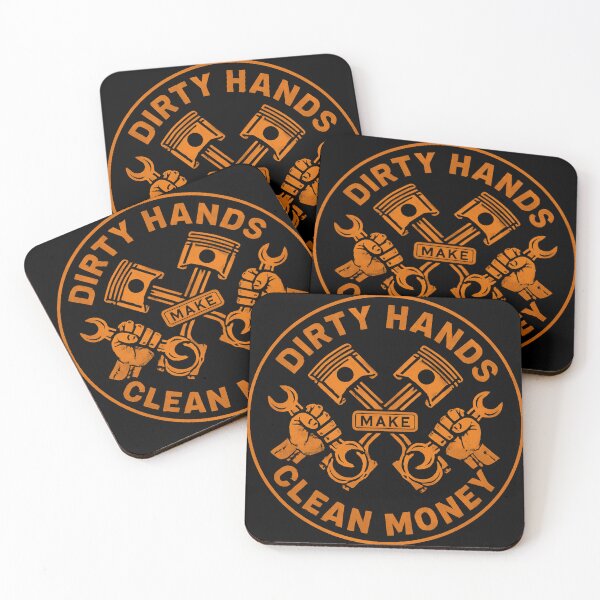 Item preview, Dirty Hands Clean Money Garage Work Mechanic Design designed and sold by haitrieuic96.
