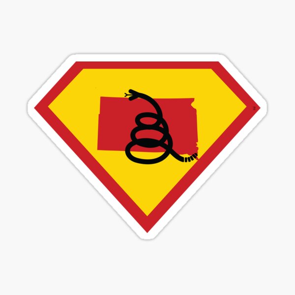 Item preview, SOUTH DAKOTAN  SHIELD - Freedom Is The Superpower - Modern Gadsden Snake Flag - Dont Tread On Me SUPERHERO SOUTH DAKOTA  design designed and sold by pelagio.