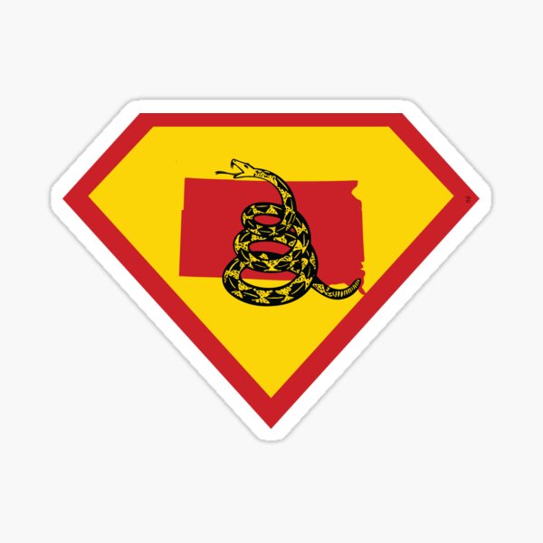 Item preview, SOUTH DAKOTAN  SHIELD - Freedom Is The Superpower -  Gadsden Snake Flag - Dont Tread On Me SUPERHERO SOUTH DAKOTA  design designed and sold by pelagio.