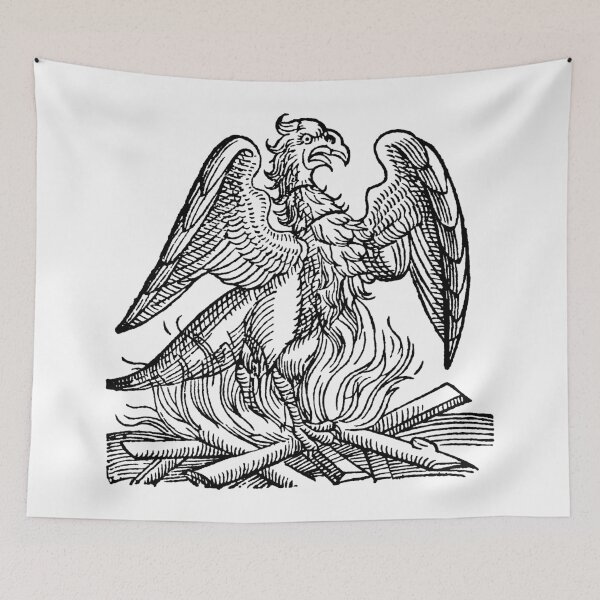 Item preview, Phoenix Woodcut designed and sold by Hedrin.