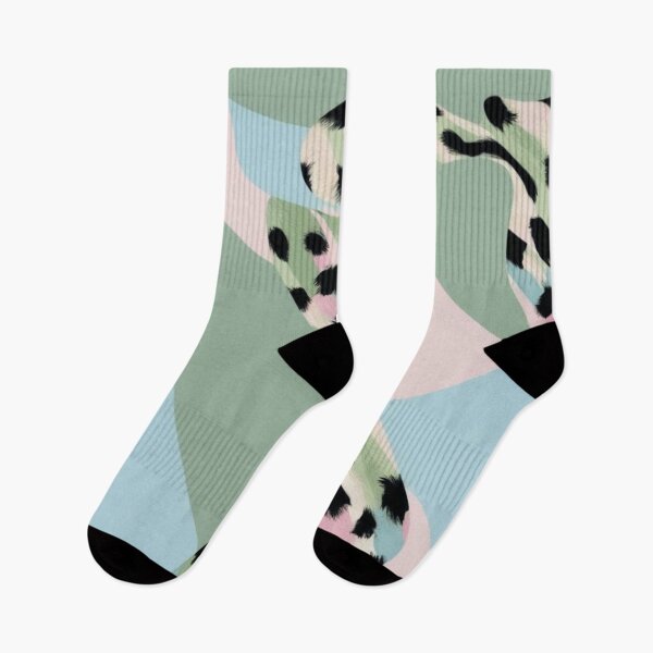 Item preview, Exotic Pastel Pink Green Leopard Cheetah Animal Print designed and sold by Hanging On By A Staple.