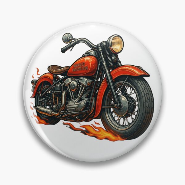 Item preview, Harley-Davidson EL Knucklehead Cartoon Realism | Classic V-Twin Legend with Bold Vintage Style designed and sold by MuscleCarTs.